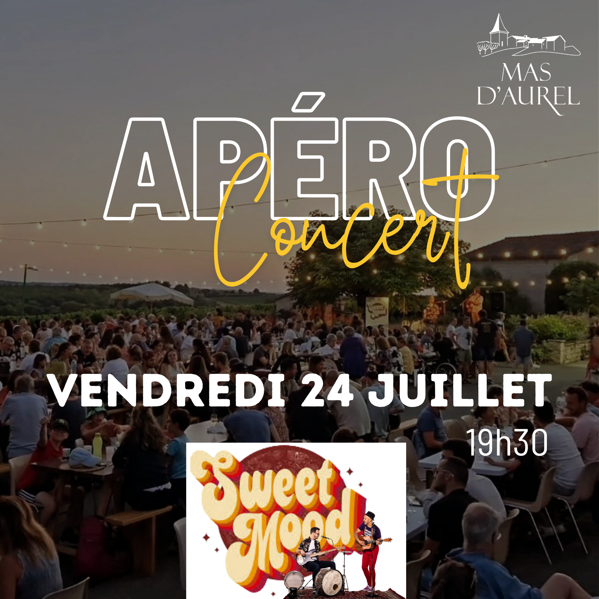 APÉRO - CONCERT du 24/07 avec Sweet Mood